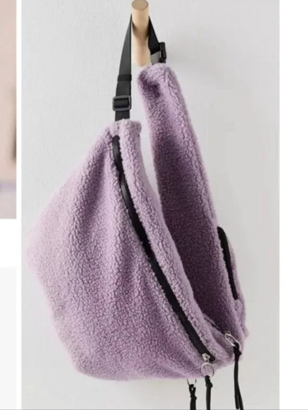 FP Movement by Free People Lavender Sherpa Crossbody Sling